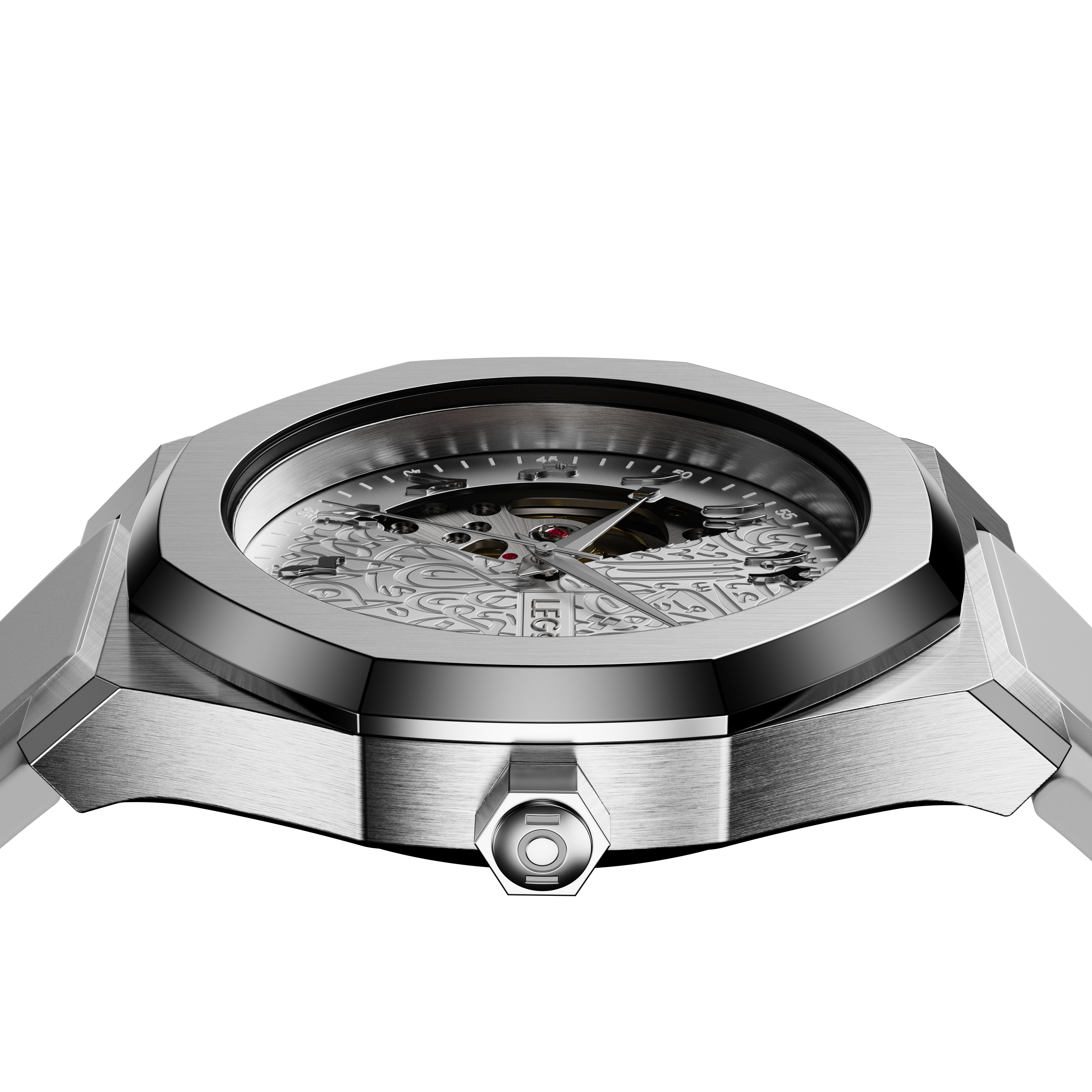 NURVAN V350 - Men’s Blue Arabic Dial Automatic Movement Watch