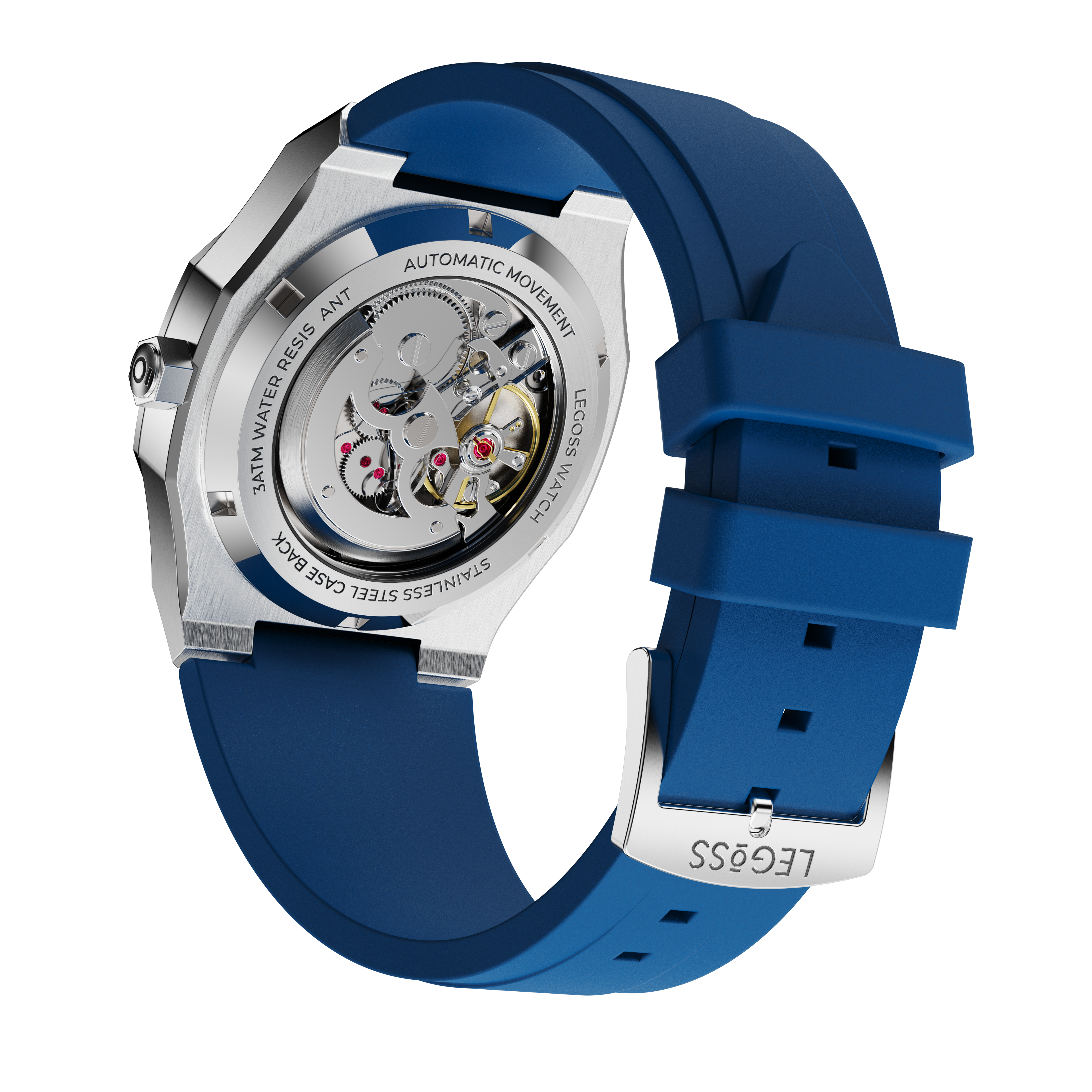 NURVAN V350 - Men’s Blue Arabic Dial Automatic Movement Watch