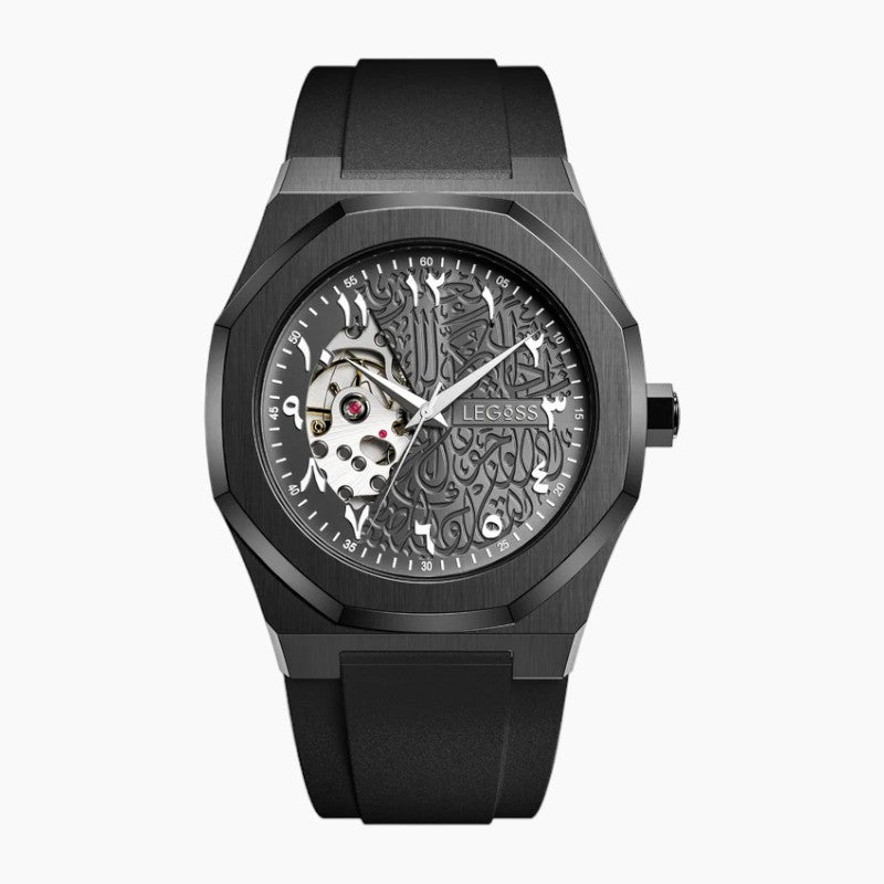 NURVAN V350 - Men’s Blue Arabic Dial Automatic Movement Watch