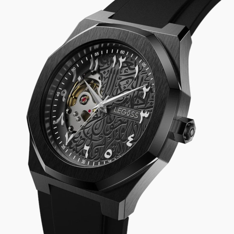 NURVAN V350 - Men’s Blue Arabic Dial Automatic Movement Watch